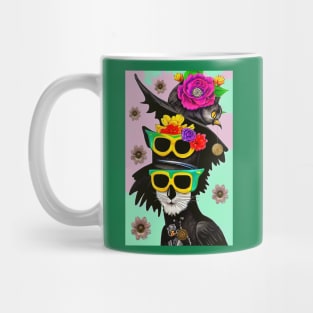 Byron! The Cool Steampunk Cat Crow Mug